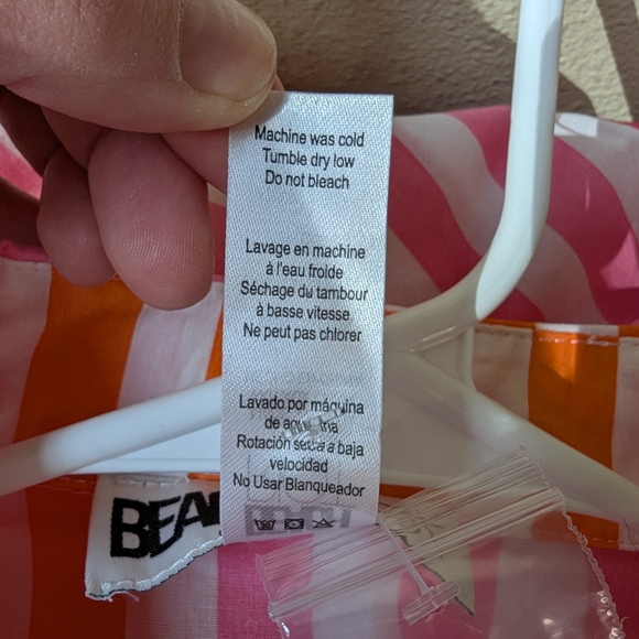 Beach Riot Alexa Top Pink and Orange Striped Shirt - Picture 15 of 16